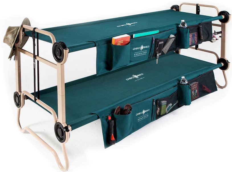 Disc-O-Bed with organizer