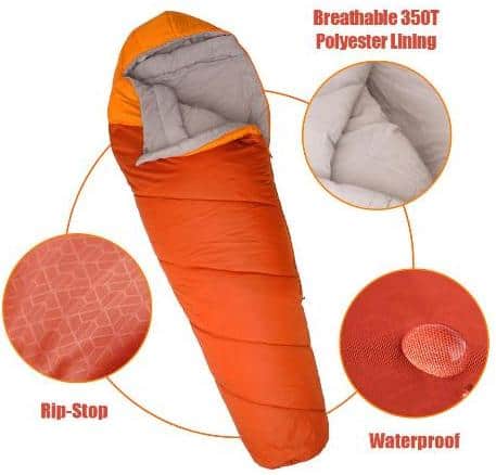 WINNER OUTFITTERS Mummy Sleeping Bag durability