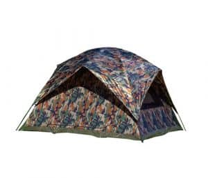 Texsport 5 Person Headquarters Camo Square Dome Family Camping Backpacking Tent , 108