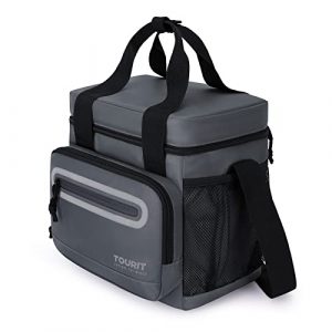 TOURIT Large Lunch Bag 14L Insulated Lunch Box Lunch Cooler for Men Work, School, Dark Gray